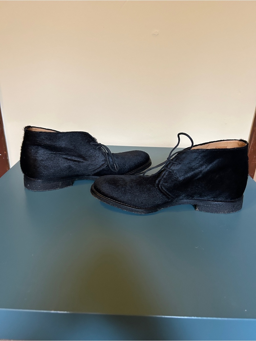 Church's Ryder Black Pony Hair Chukka Boots Size 37.5 - Picture 4 of 9